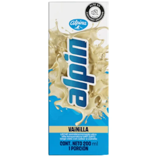 Leche Alpina Alpin Vainilla Con Vitaminas X 200 Ml