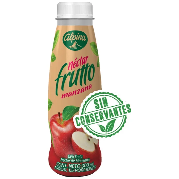 Néctar Alpina Frutto Fruta 18% Manzana X 300 Ml
