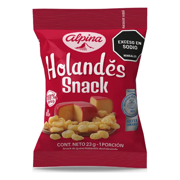 Snack Alpina Queso Holandés Deshidratado X 23 Gr