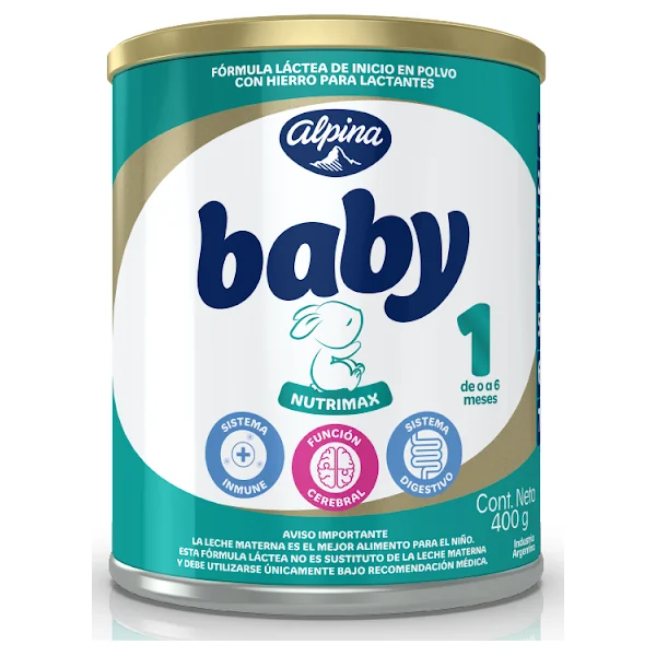 Formula Infantil Alpina Baby Nutrimax Etapa 1 X 400 Gr