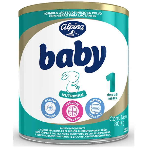 Fórmula Infantil Alpina Baby Nutrimax Etapa 1 X 800 Gr