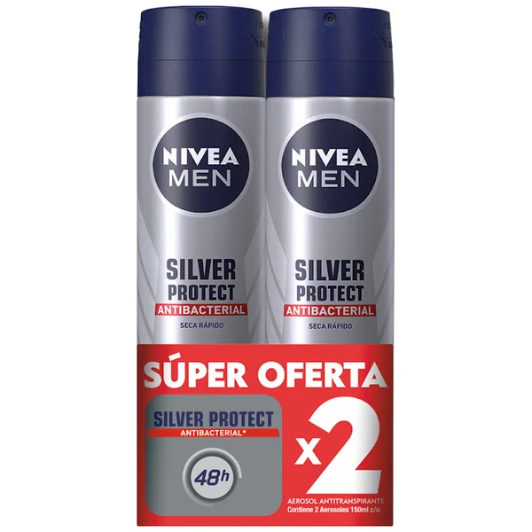 2 DTE NIVEA MEN SILVER PROTECT 150ML S.D