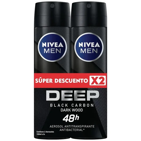2 DTE NIVEA MEN DEEP SPRAY 150ML S.D