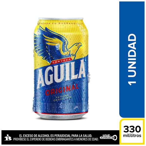 Cerveza Aguila Lata X 330 Ml