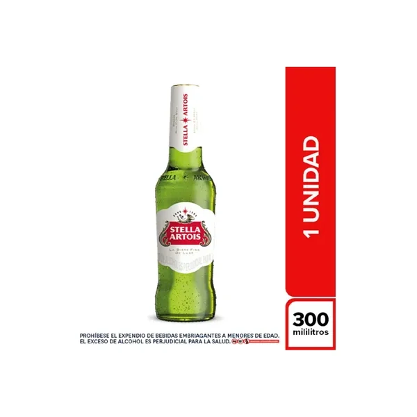 Cerveza Stella Artois BOT X 300 ML