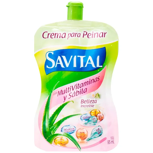 CREMA PARA PEINAR SAVITAL MULTIVITAMINAS Y SABILA