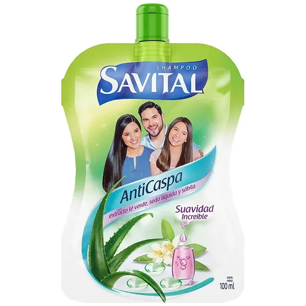 CHAMPU SAVITAL ANTICASPA TE-SEDA SOBRE X 100 ML