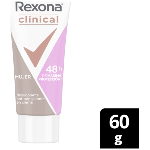 Desodorante Mujer Rexona Clinical 48H Crema Tubo X 60 Gr