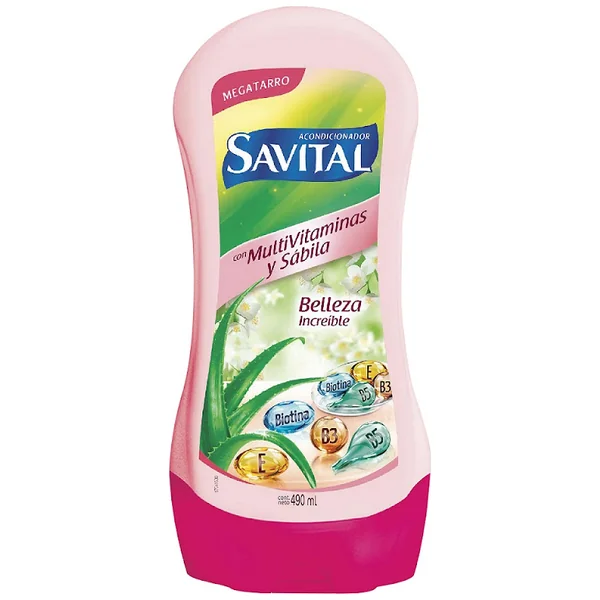 Acondicionador Savital Multivitaminas Y Sábila X 490 Ml