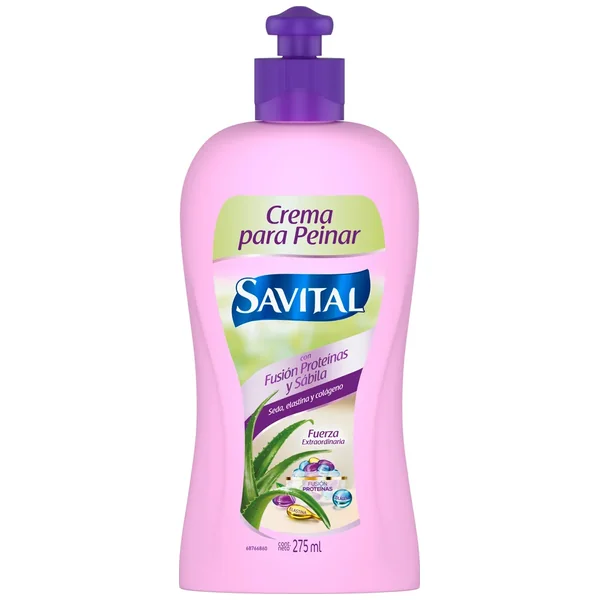 Savital Crema Para Peinar Fusion Proteinas Y Sabila Frasco X 275Ml