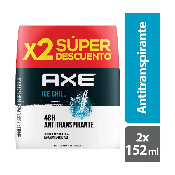 2 DTE AXE SECO SPRAY ICE CHILL 152 ML