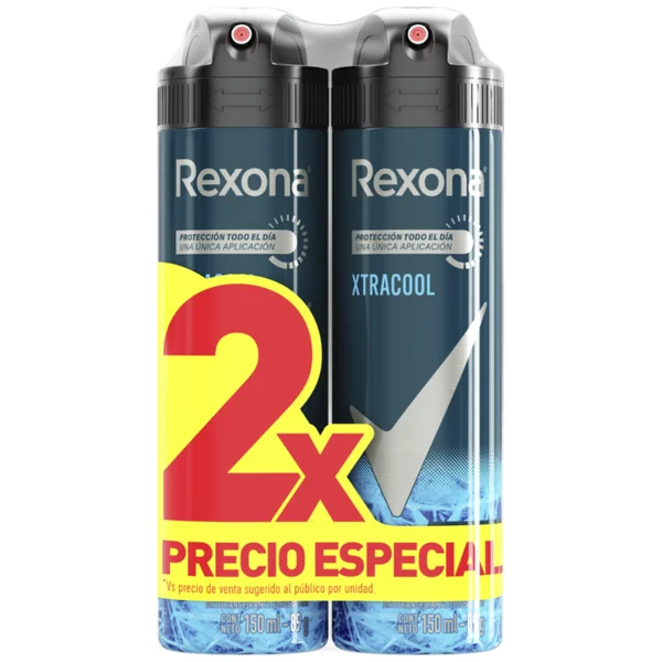 2 DTE REXONA SPRAY XTRA COOL 150ML S.DES