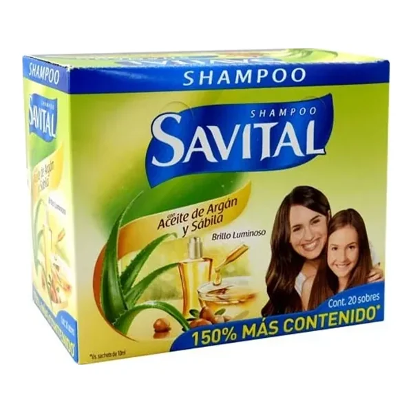 Champu Savital Argan/sabila Caja X 20 S/S