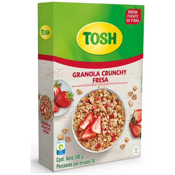 CEREAL GRANOLA TOSH FRESAS 300 GR