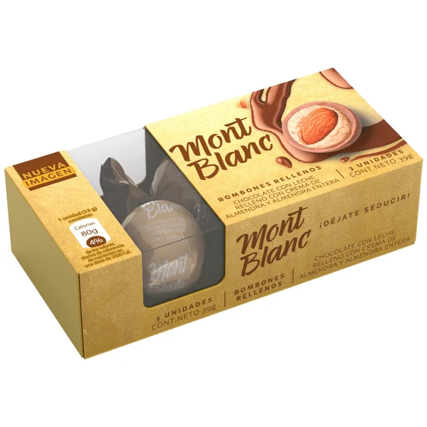 BOMBONES MONTBLANC ALMENDRAS 3 UND