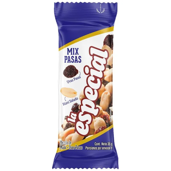 Mani La Especial Mix De Pasas X 35 Gr