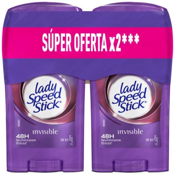 Desodorante Lady Speed Stick Barra Floral Fresh X 45 Gr Oferta X 2 Und