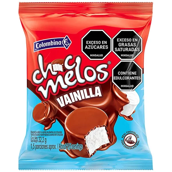 MASMELO CHOCMELOS VAINILLA BOLSA X 32.2 GR