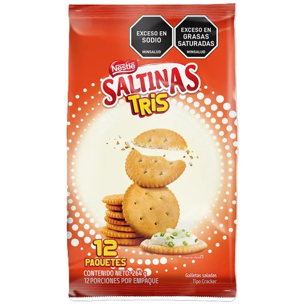 Galleta Saltinas Tris Bolsa X 12 Pqts