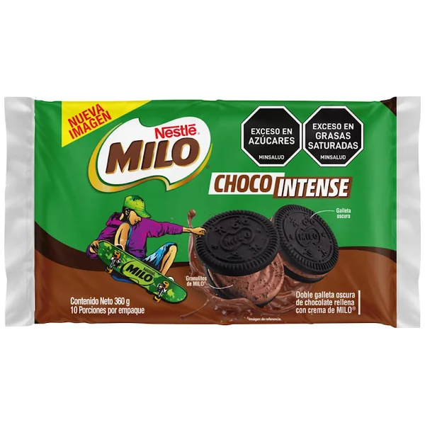 Galletas Milo Choco Intense Paquete X 10 Und