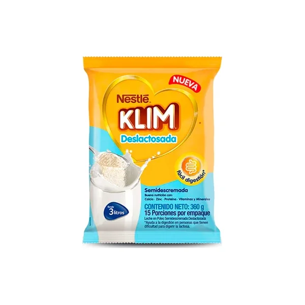 Klim Deslactosada Bolsa X 360 GR
