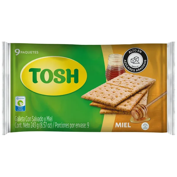 Galleta Tosh Miel 243 GRS