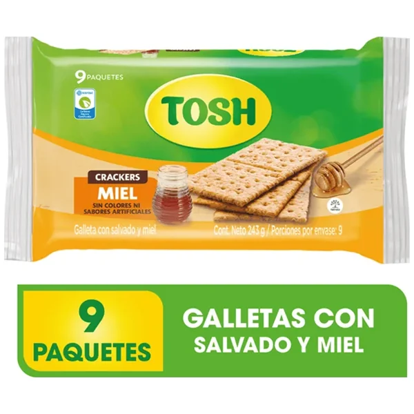 Galleta Tosh Surtida Bolsa X 9 UND