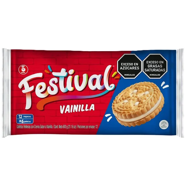 Galleta Festival Vainilla Paquete X 12 Und