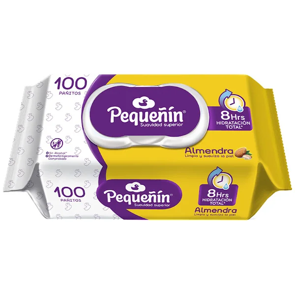 Toallitas Húmedas Pequeñín Almendra X 100 Und