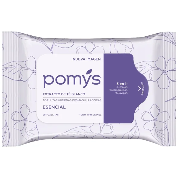 Toallitas Húmedas Desmaquilladora Pomys Paquete X 28