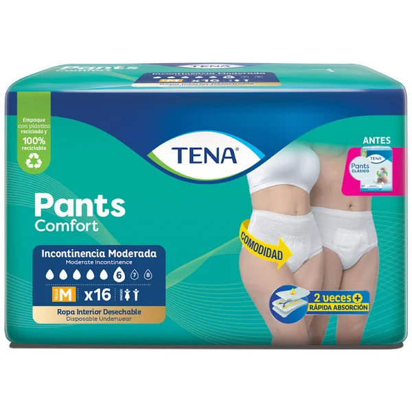 Ropa Interior Absorbente Tena Pants Comfort M x 16 und