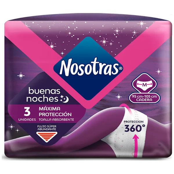 Toallas Higiénicas Nosotras Absorbentes Talla M Paquete X 3 Und