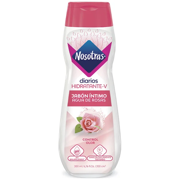 Jabón Intimo Nosotras Agua De Rosas Frasco X 200 Ml