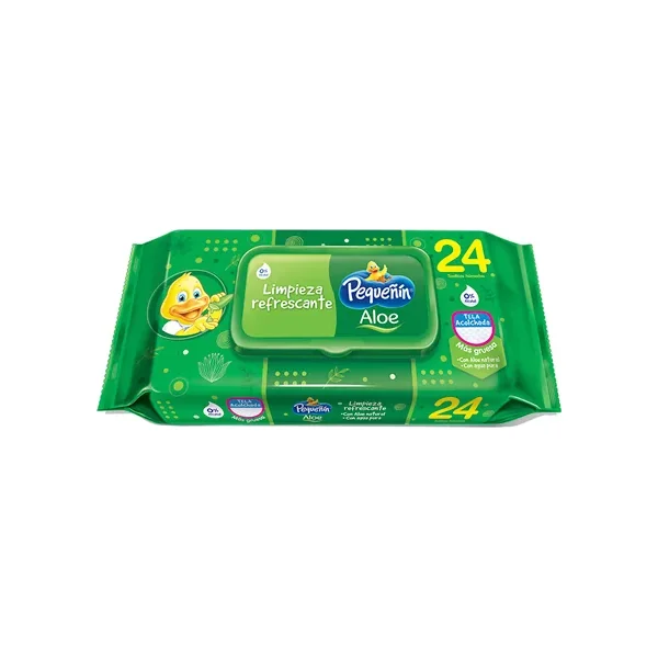 Toallitas Pequenin Aloe Bolsa X 24 Unds