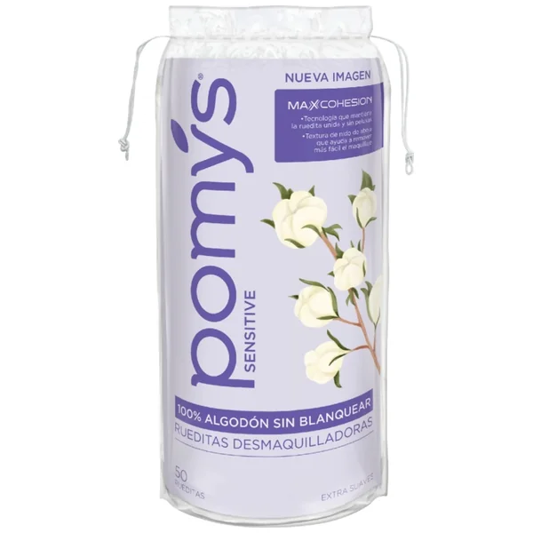 Rueditas Faciales Sensitive Pomys Paquete X 50
