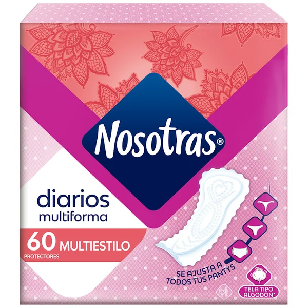 Protectores Diarios Nosotras Multiestilo Caja X 60 Und