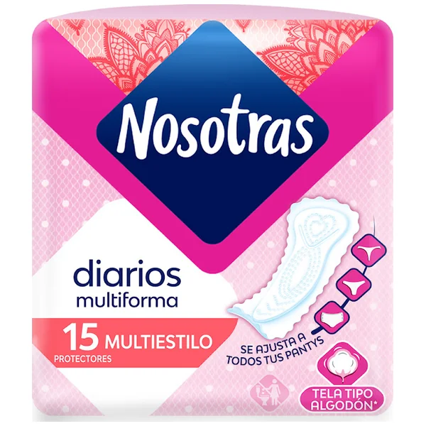 Protectores Diarios Nosotras Multiestilo Paquete X 15 Und