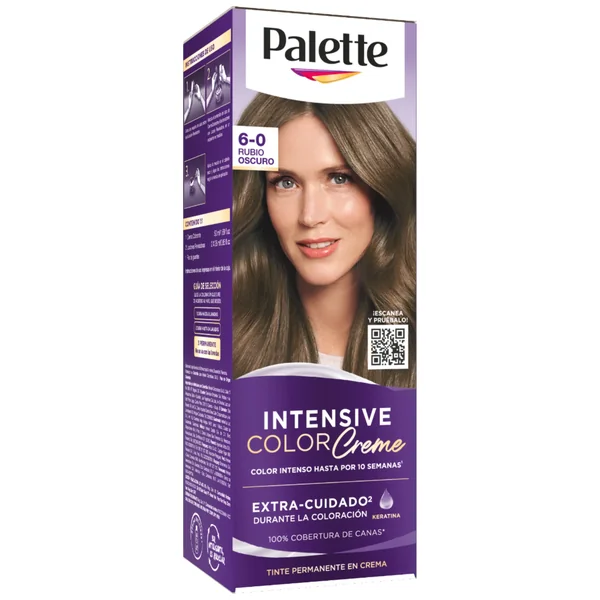 Tinte Palette Color Creme 6-0 Rubio Oscuro