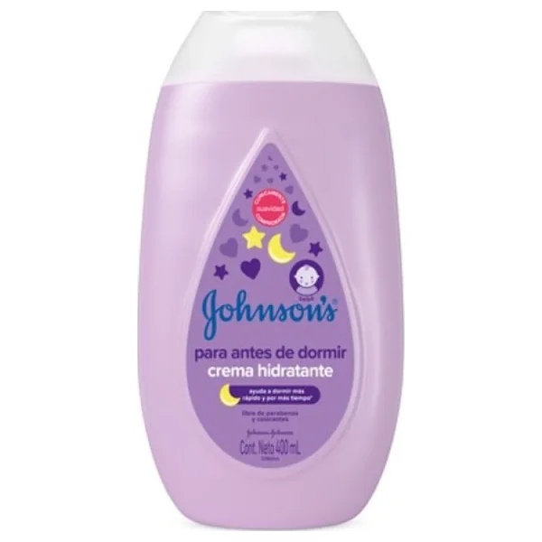 Crema Corporal Bebé Johnson's Antes De Dormir 400 Ml