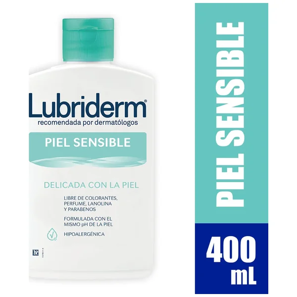 Crema Piel Sensible Lubriderm Frasco X 400mL