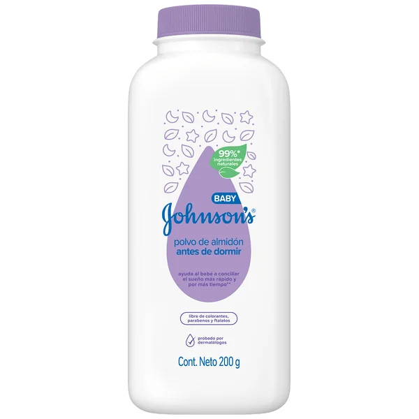 Talco Johnson Baby Almidon Antes De Dormir X 200 Gr