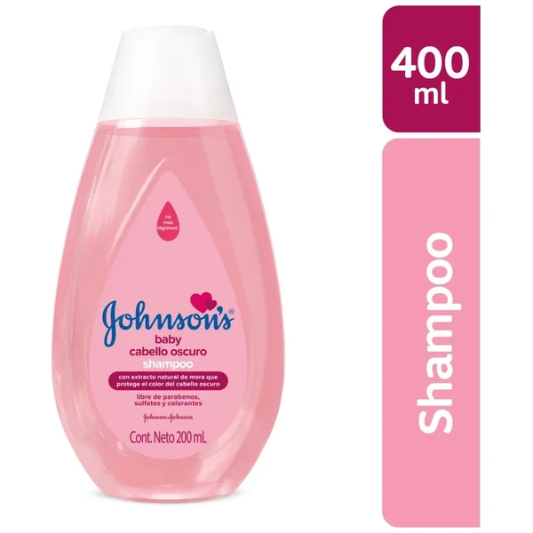 Shampoo Baby Johnsons Frasco X 400 Ml Cabello Oscuro
