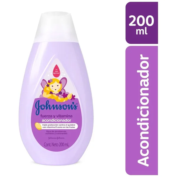 Acondicionador Emulsión Johnsons Frasco X 200mL Fuerza Y Vitamina