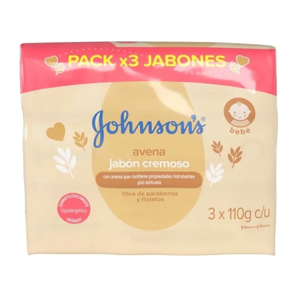 3 JABON JJ BABY AVENA 110 GR