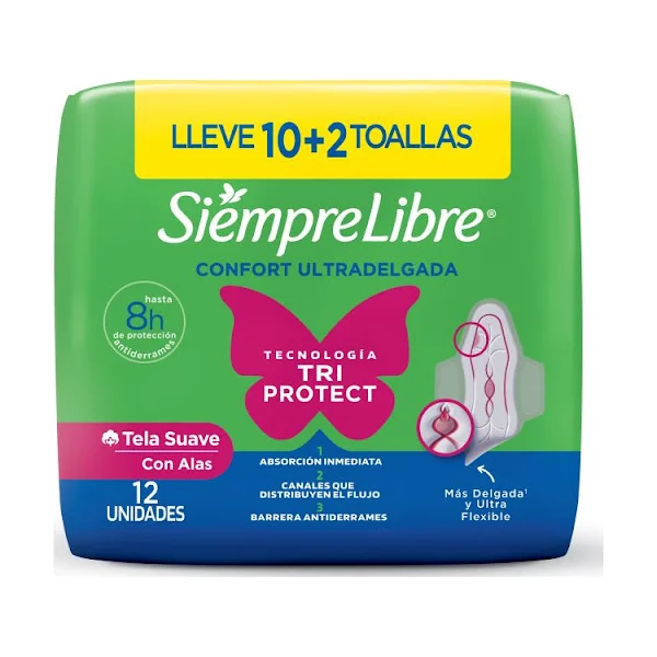 Toalla Higiénica Stayfree Adapt Plus Ultradelgada X 12 Und