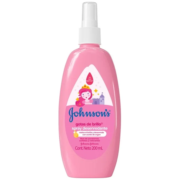 Spray Johnsons Baby Gotas De Brillo Proteínas De Seda X 200 Ml