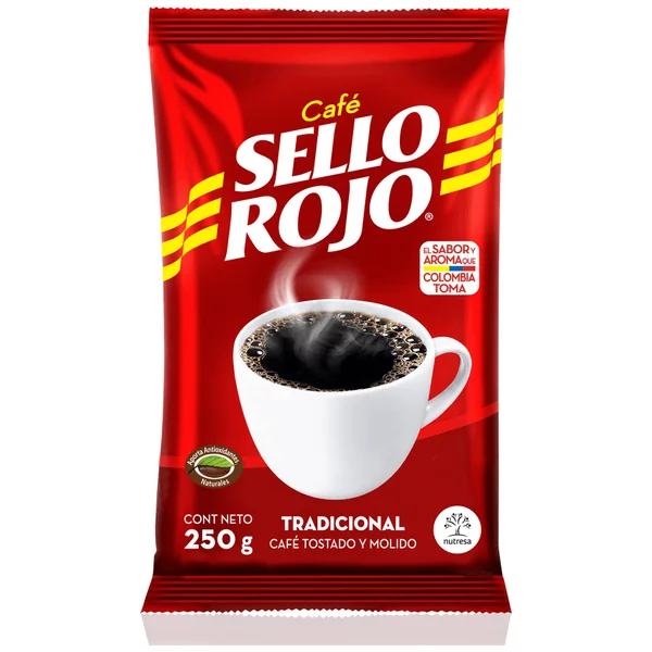 CAFE SELLO ROJO FUERTE 250 GR