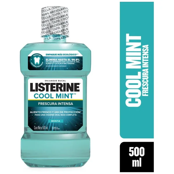 Enjuague Bucal Listerine Coolmint Frescura Intensa 500Ml