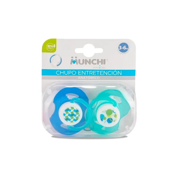 Chupo Entretencion Munchi 3-6M Pqte X 2 Unds