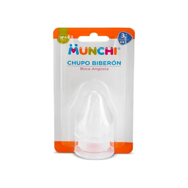 Chupo Biberon Munchi B.angosta 3M+ X 2 Unds